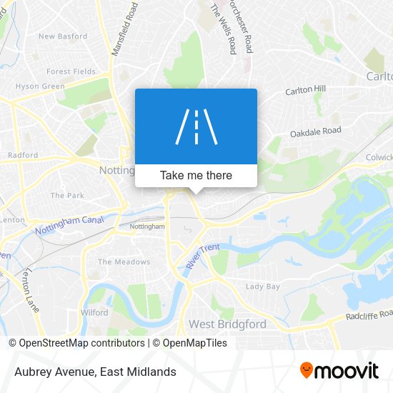 Aubrey Avenue map