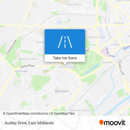 Audley Drive map