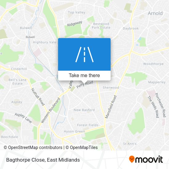 Bagthorpe Close map