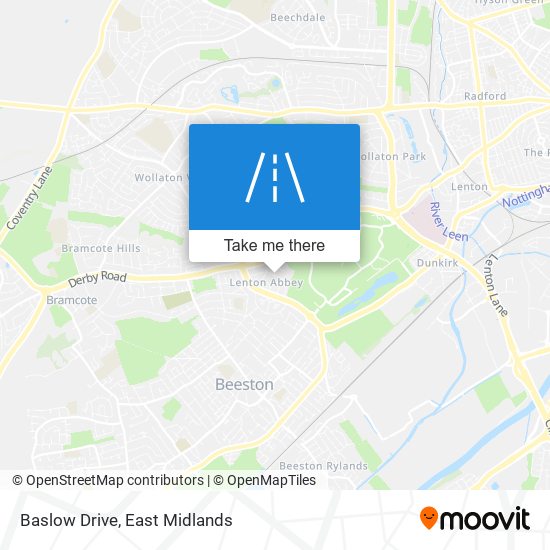 Baslow Drive map