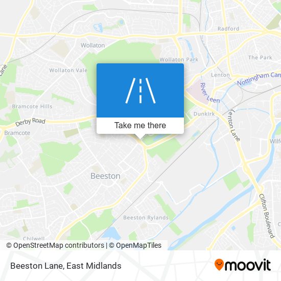 Beeston Lane map