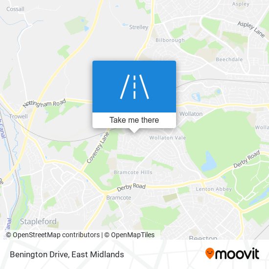 Benington Drive map