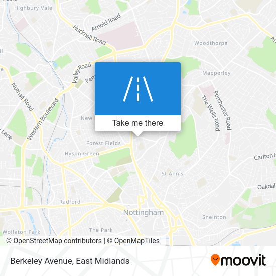 Berkeley Avenue map