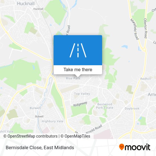 Bernisdale Close map