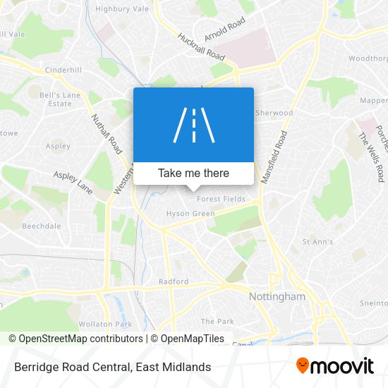 Berridge Road Central map