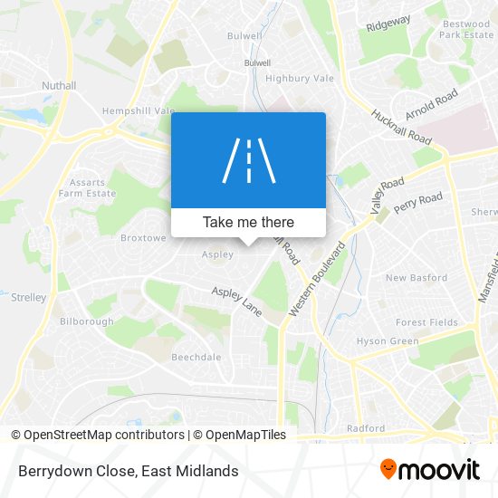 Berrydown Close map