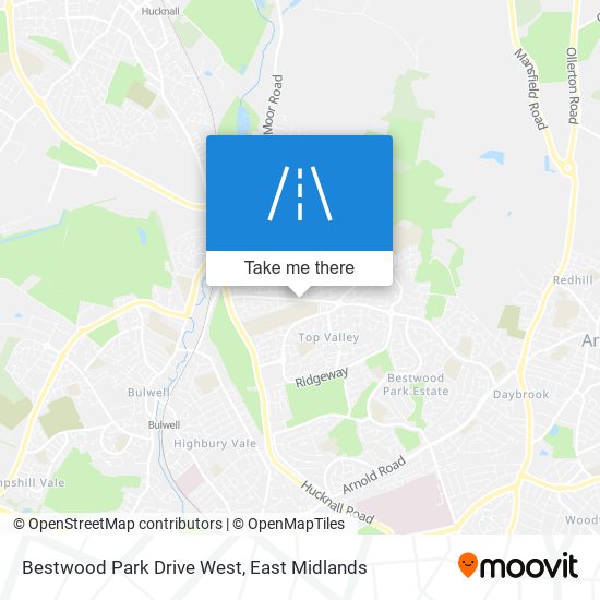 Bestwood Park Drive West map