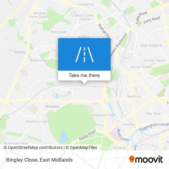 Bingley Close map