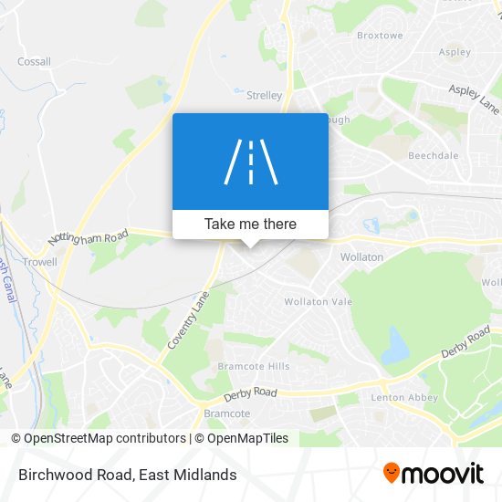 Birchwood Road map