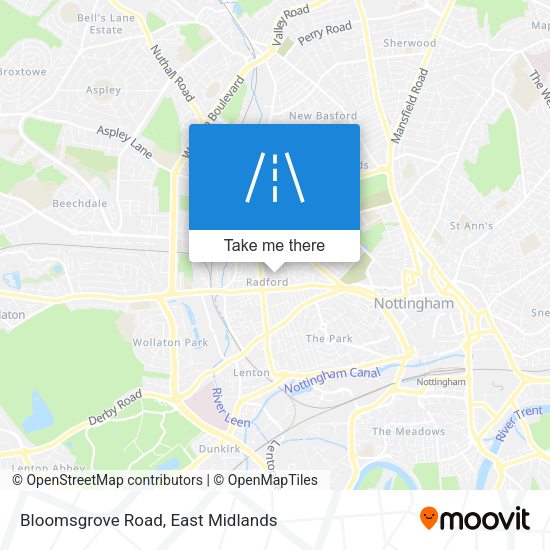 Bloomsgrove Road map