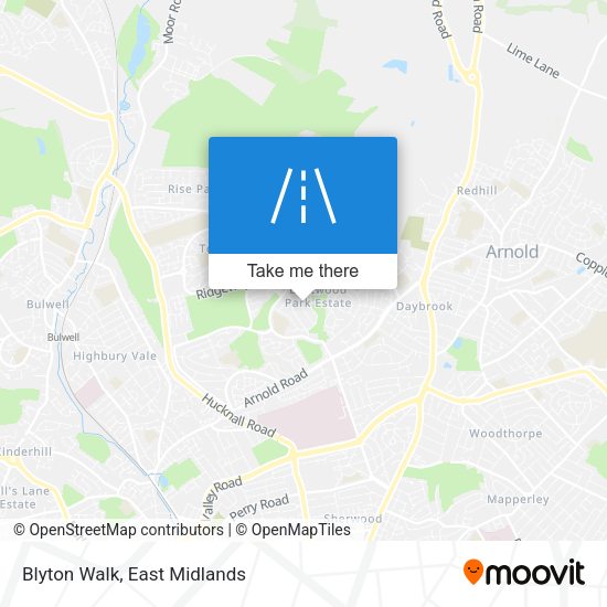Blyton Walk map