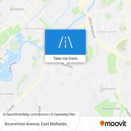 Bournmoor Avenue map