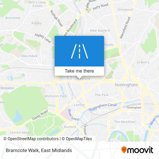 Bramcote Walk map