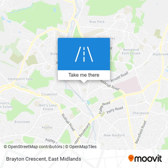 Brayton Crescent map