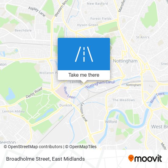 Broadholme Street map