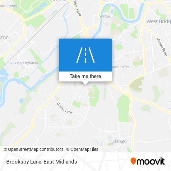 Brooksby Lane map