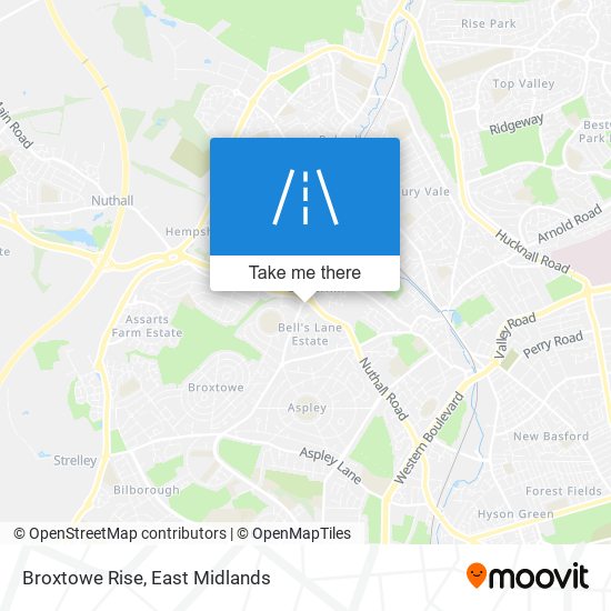 Broxtowe Rise map