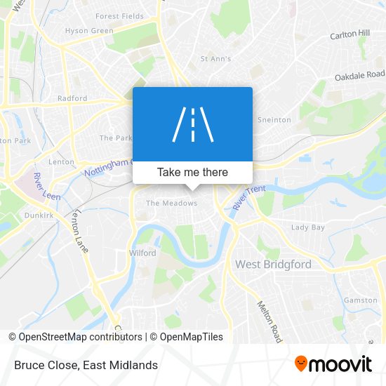 Bruce Close map