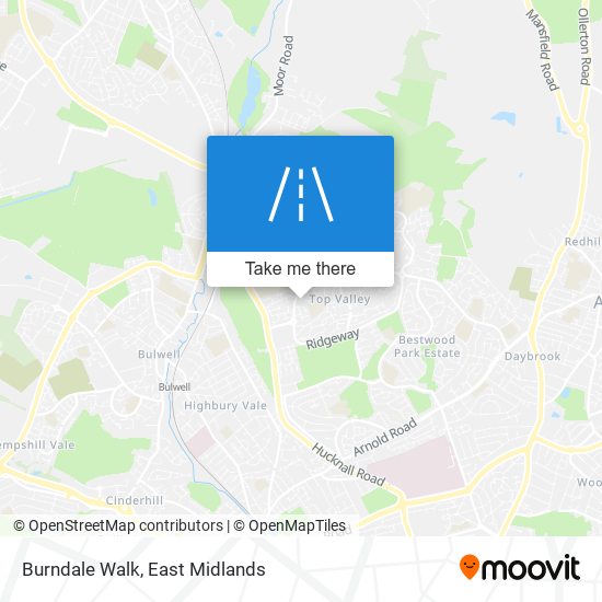 Burndale Walk map