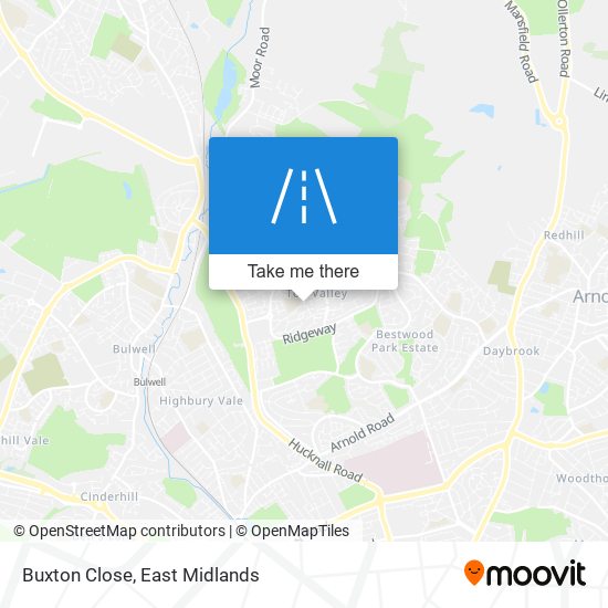 Buxton Close map