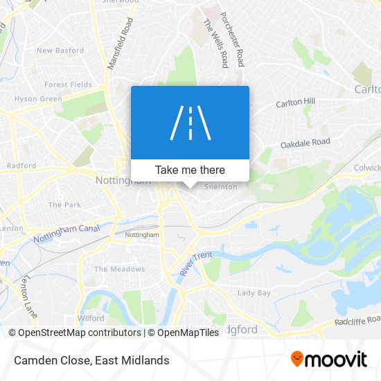 Camden Close map