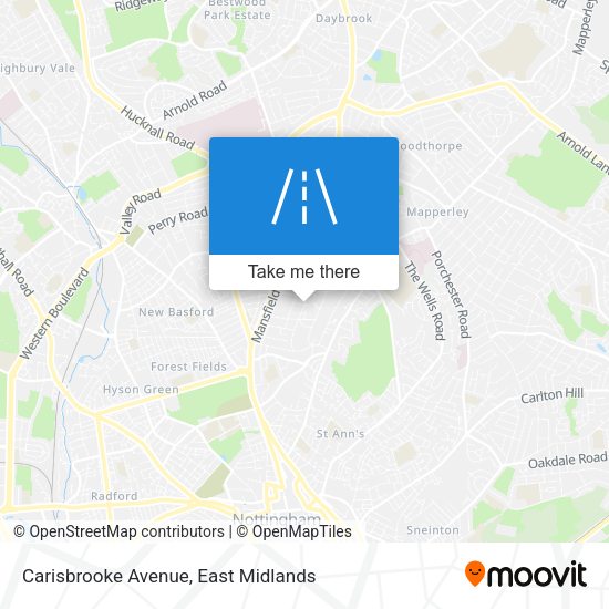 Carisbrooke Avenue map