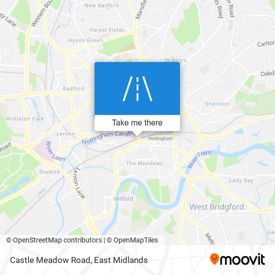 Castle Meadow Road map