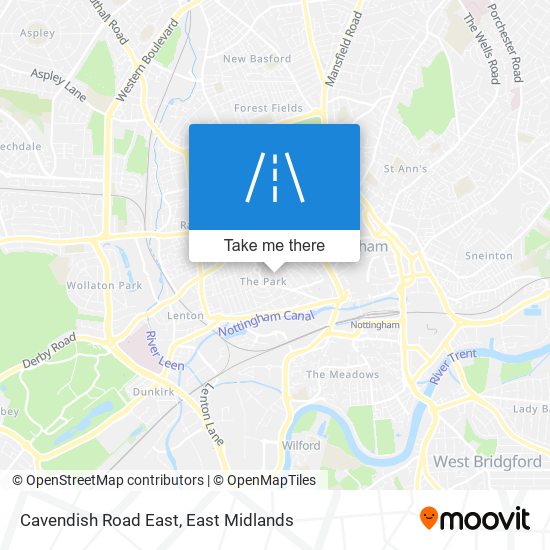Cavendish Road East map