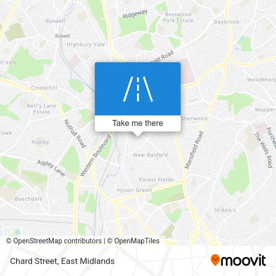 Chard Street map