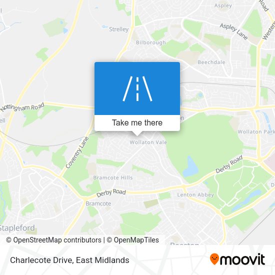 Charlecote Drive map