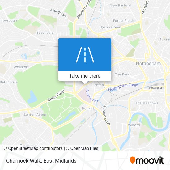Charnock Walk map