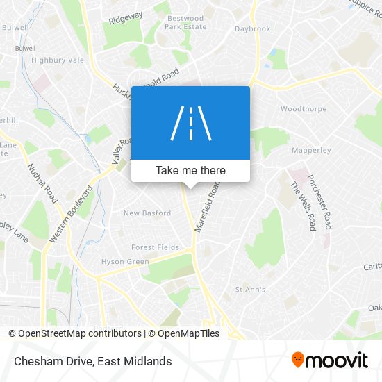 Chesham Drive map