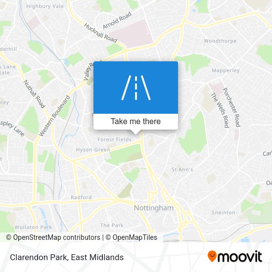 Clarendon Park map