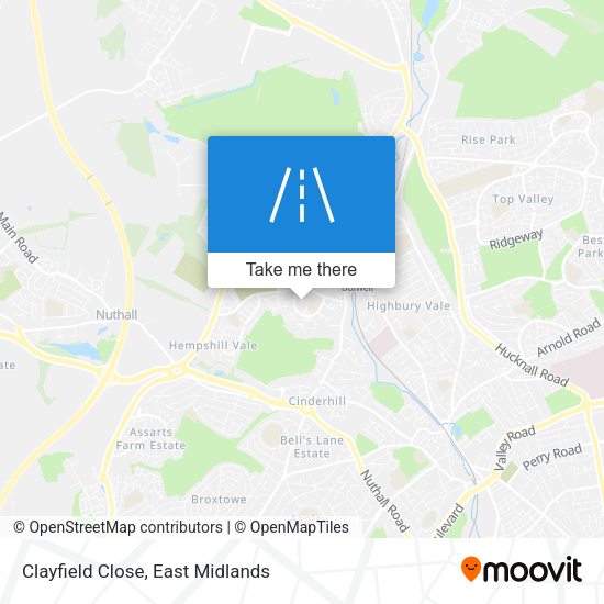 Clayfield Close map