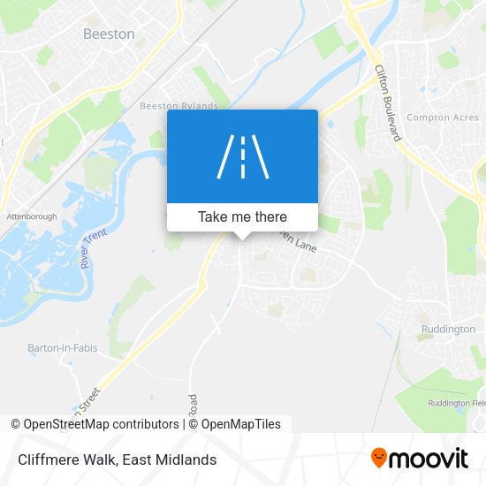 Cliffmere Walk map
