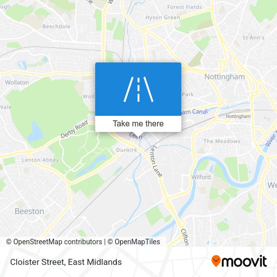 Cloister Street map