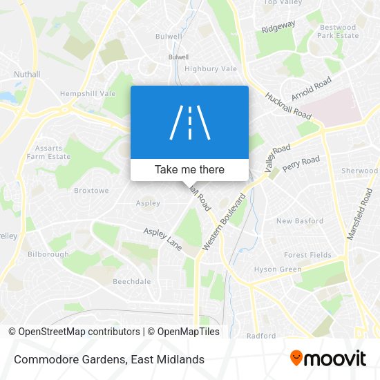 Commodore Gardens map