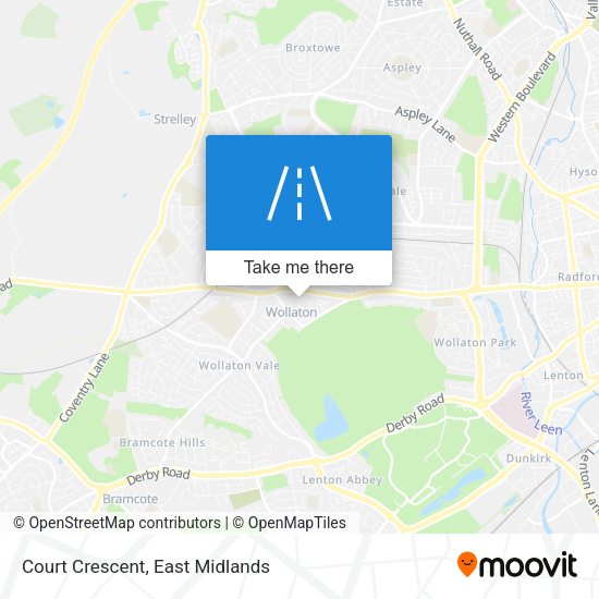 Court Crescent map
