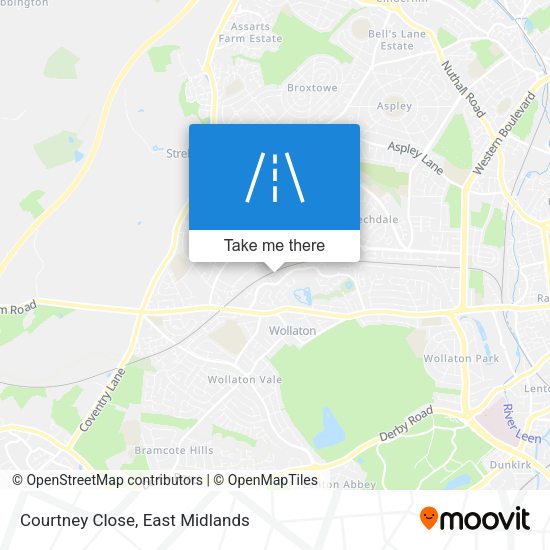 Courtney Close map