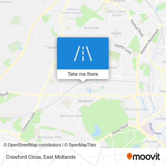 Crawford Close map