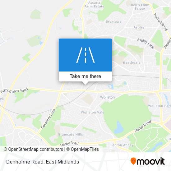 Denholme Road map
