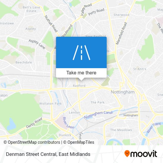 Denman Street Central map