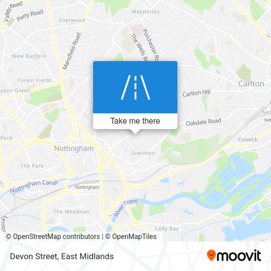 Devon Street map