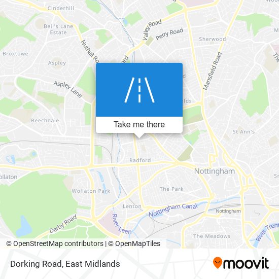 Dorking Road map