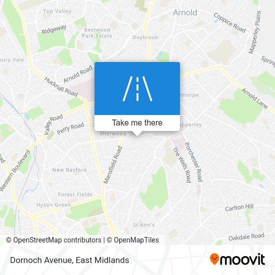 Dornoch Avenue map