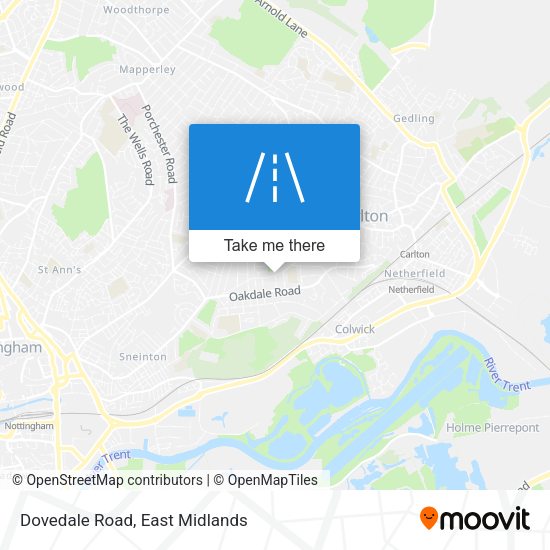 Dovedale Road map