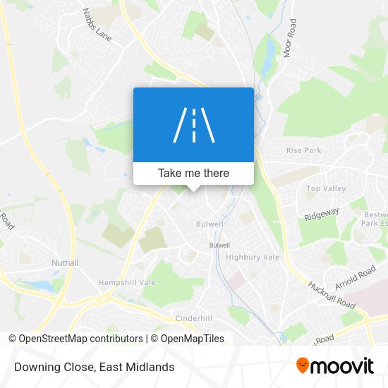 Downing Close map