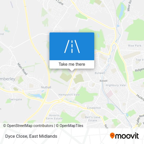 Dyce Close map