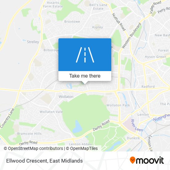 Ellwood Crescent map