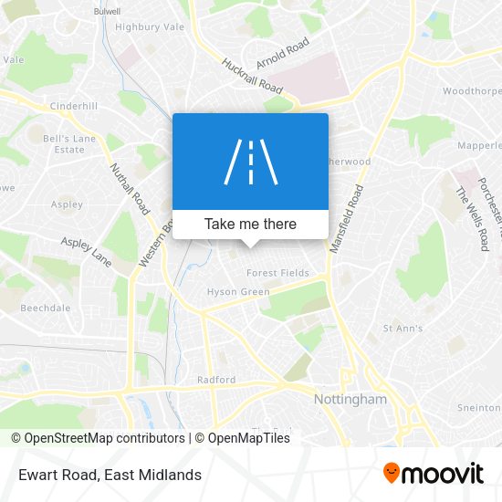 Ewart Road map